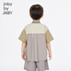 Jnby by JNBY New Jiangnan Buyi children's short-sleeved shirt summer 1P5210410 053/light gray 140cm