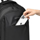 Herrengeschäft pendeln leichte Rucksack mit großer Kapazitäts-Rucksack College-Student 16-Zoll-Laptop Schoolbag Grey [wasserdichtes und abgenutzte Material]