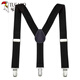 Woodpecker Stage Performance Children's Suspenders Suspender Clips for Boys and Girls Student Suspenders Suspenders Elastic Black