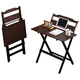 Old bamboo craftsman foldable desk children's study computer study desk office installation-free home bedroom writing small table all in one