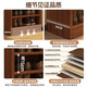 Multi-layer shoe rack at the door, household storage rack, good-looking, strong and durable, simple shoe cabinet at the door aisle, elevator entrance, 8 layers_walnut color 51cm_compact and does not take up space Assembly