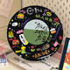 
Yonghuan Ten Qintian Hand-painted Graffiti Vinyl Records Diy Digital Oil Painting Ornaments Decorative Painting Unzipped Handmade S16778 Diameter 20cm Thickened Solid Wood Inner Frame Highlighted Pigment + Professional Oil Canvas + Paintbrush + Accessories