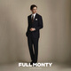 FULL MONTY suit men's Italian imported VBC professional casual wedding suit jacket high-end formal wear navy blue 1336 size 42 top, trousers size, please contact customer service for remarks