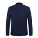 MONTAGUT Mulberry Silk Jacket Men's Spring and Autumn Middle-aged and Old Year of the Year Red Stand-up Collar Jacket for Dad's Wedding Banquet Top Stand-up Collar-Dark Blue M 170