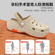 Anshangfen Zapatos de agujero de la sala de operaciones anti-Slip para hombres en verano Sandalias rezagadas de Eva Anti-Odor para mujeres para mujeres. Khaki [Honeycomb anti-slip, de pie a largo plazo sin fatiga] 40-41 adecuado para 39-40 (longitud interna de 250 mm)