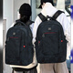 斐格双肩包男士背包大容量行李旅游包学生书包女初中商务笔记本电脑包 黑色（四隔层） 15.6寸电脑（标准）