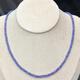 Fat Donglai quality tanzanite natural faceted disc beads abacus beads 3-3.5mm DIY beaded semi-finished necklace beads 3-3.5mm half 19.5cm hole 0.4mm