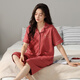 Aoyanlai 2025 New Pyjamas für Frauen im Sommer Dünner Baumwoll-Kurzärmel-Hosen für Frauen im Sommer können Anzüge 9893# M [vorgeschlagen 80-Jin [Jin gleich 0,5 kg]] ausnutzen]]