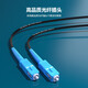 Mutual width, home optical fiber network cable, indoor and outdoor optical fiber jumper, finished optical cable, indoor butterfly entrance optical cable, 1-core finished fiber optic cable, single-mode single fiber SC-SC port, white, 30 meters