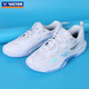 VICTOR Victory 25 new professional badminton shoes for men and women competition training sports shoes non-slip cushioning C90NitroLite C90HP-AM white fresh blue 42