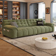 CoolBide 2025 new fabric sofa small apartment modern simple living room sofa antique style straight row multi-seat sofa 3.1 meters straight row multi-seat sofa flagship version Ruixue Chenille velvet