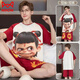 Catman (Miiow) Sommer-Männer großer Pyjama Pure Cotton Kurzärmelige Nezha Taiyi Real-Person Herren-Teenager-Student Big Children's Home Clothes TM-W1517 m klein (80-100jin [Jin gleich 0,5 kg]))