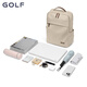 高尔夫（GOLF）双肩包女大容量15.6英寸电脑背包大学生书包防泼水旅行包生日礼物 果仁杏