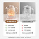 German health pot all-glass kettle office stew all-in-one small tea maker home 2025 new model 1.2L with tea leakage all glass丨8H constant temperature