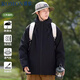 ROMON three-in-one jacket, men's jacket, hooded jacket, women's couple wear, outdoor hiking wear, white single style M