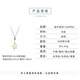 XUPING Xuping jewelry imitation crystal small plum blossom necklace girls gift jewelry necklace about 40+5cm