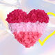 Simulated rose petals wedding hand scattering wedding room KTV bar confession proposal Valentine's Day decoration light pink about 99 pieces