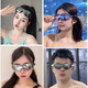 ANTA Water Pupil Swimming Goggles HD Anti-fog and Waterproof Ladies Myopia Coated Men's Swimming Goggles Black 600 Degrees