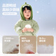 Mini Balabala one-piece down jacket for boys and girls, winter thickened three-proof cute animal plush hood down onesie