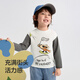 Bala BalaOne children's clothing baby long-sleeved T-shirt pure cotton bottoming shirt boys and girls autumn clothing 2025 new spring and autumn cute white 10101 90