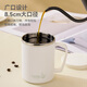 Youlaifu 304 stainless steel water cup mug coffee cup with lid household double-layer anti-scald drinking cup white