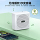 Tuyin K5 Wireless Lavalier Microphone Amplifier for Teachers, Small Bee, High Volume, Anti-Howling, Noise Reduction Microphone for Teacher Class Meetings, Bluetooth Small Speaker, Outdoor Tour Guide, Voice Protector Tuyin K5-White, Double Model, Wireless Lavalier Amplifier