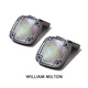 WILLIAM MILTON colorful mother-of-pearl French cufflinks cufflinks men's light luxury cuff nails birthday gift -_gun color style