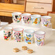Disney Genuine Ceramic Cup Water Cup Ice Cream Cup Cake Cup Mug New Exquisite Girls Cold Drink Cup Large Daisy 250ML 1 pc