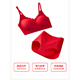 Urban Beauty Big Red Bra Set Seamless Chinese Red Animal Year Wedding Festive Gift High-end Gift Box MMHS04-Red Thin Shoulder Straps Buttoned Style M Underwear + One-size-fits-all Panties / Suitable for 80-120 Jin Jin equals 0.5 kg