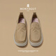 MONTAGUT Old Beijing Canvas Shoes 2025 Spring and Autumn New Product Thin Breathable Casual Men's Shoes Versatile Soft Sole Shoes for Men Khaki (Leather Shoe Size) 38