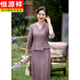 Hengyuanxiang Purple Mother-in-law Wedding Dress 2025 New October Long-sleeved Wedding Dress Mom High-end Light Luxury and High-end Purple M