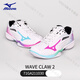 Mizuno (MIZUNO) badminton shoes Eagle Claw 2 generation mandarin duck color shock-absorbing sports shoes WAVE CLAW NEO 71GA211030 white_aqua_pink 45 =295mm