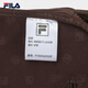 FILA Official Women's Bag Handbag 2025 Winter New Fashion Casual Shoulder Bag Handbag Boston Bag Dark Original Brown-BN XS