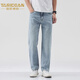 Taridean Summer New Tennis Jeans Herren Laised laiser Casos Casual All-Match Dünne Folien und Modetrendy-Jeans hellblau [J9901 Tennis] Dünn 28 [Wartenumfang 2 Fuß 1]