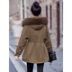 
Kouyiya brand new women's clothing products Parke women's removable inner liner 2025 winter new fur coat women's coat military camel M suggests 115 Jin [Jin equals 0.5 kg]