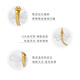Yuansi 18k gold Hetian jade mutton fat white jade dragonfly pendant gold inlaid jade white jade insect gold pendant