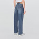 Lee25 autumn and winter new product 428 lazy pants comfortable high waist straight leg five-pocket retro medium blue women's jeans