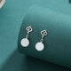 Enchanting Cat S925 Sterling Silver Hetian Jade Earrings for Women 2025 New Earrings for Women Birthday Gifts for Girls Practical and Advanced Gold Pair (with Rose Gift Box)
