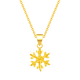Shui Bei Gold 18K Gold Snowflake Pendant 18K Necklace as a Holiday Birthday Gift for Your Girlfriend 18K Gold Snowflake Pendant About 0.3g + More refunds or less compensation