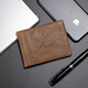 
Piron men's head layer cowhide Crazy Horse leather genuine leather leather card bag ID bag multiple card ultra-thin card bag driver's license leather case brown
