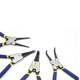 Great Wall (the great wall) Great Wall Seiko retaining ring pliers multi-functional snap ring pliers yellow pliers inner and outer support outer straight outer bend inner bend circlip pliers retaining ring pliers curved inner clamp 13 inches 223113
