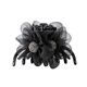 Xiangwan Hair Clip Flower Gauze Clip Women's Hair Volume Hair Clamp Back of Head Hair Clip Shark Clip Hair Accessory Black