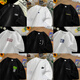 Ranbu 260g heavy short-sleeved T-shirt men's casual outfit loose and versatile half-sleeved tops student couple outfit DT3523 white [260g] S