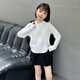 Yun Chumo Children's Sun Protection Clothing Ice Silk Jacket 2025 New Summer Clothes Girls Summer Thin Skin Clothing Sun Protection Clothes for Girls High Gloss White 140 cm