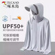 Woodpecker Outdoor Large Brim Ice Silk Unisex Summer Anti-UV Lightweight Breathable Fishing Clothes Gray Women's UPF50+