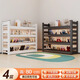 Xingzhiyun Steel Shoe Rack Doorway Multi-layer Household Shoe Storage Rack Simple Shoe Cabinet Entry Entrance Iron Art Shoe Storage Rack Matte Black - Height 80cm Four Layers Length 50cm* Width 30cm
