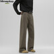 MMOPTOP trendy versatile vibe pure cotton jeans autumn and winter men's floor-length wide-leg trousers MNZK20 khaki XL