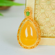 Loliya beeswax pendant, hollow heavy design, natural beeswax silver inlaid, elegant and exquisite full beeswax water drop single pendant