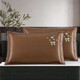 Summer ice silk pillow case double-sided summer cool mat pillow core case single rattan pillow mat adult plus one pair of ice 679-7 purple forest pillow case (one pair) can 48cmX74cm