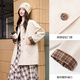 Xiangying Lapel Windbreaker Women's Mid-Length 2026 Spring New Lyocell Contrast Color Splicing Small Casual Jacket Camel S